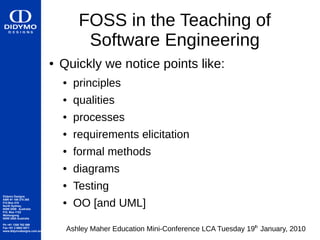 Teaching software engineering using FOSS | PDF