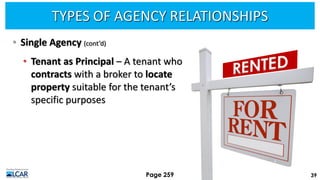 LCAR Unit 15 - Agency in Real Estate - 14th Edition Revised