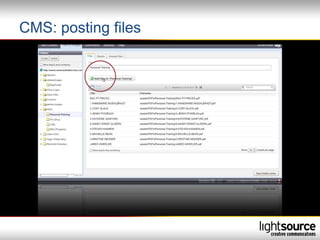 CMS: posting files
 