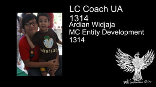 Ardian Widjaja
MC Entity Development
1314
LC Coach UA
1314
 