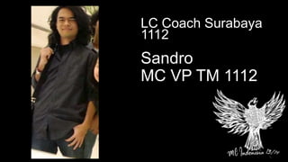 Sandro
MC VP TM 1112
LC Coach Surabaya
1112
 