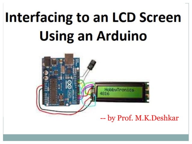 LCD interfacing with arduino | PPT