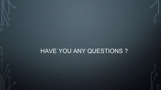 HAVE YOU ANY QUESTIONS ?
 