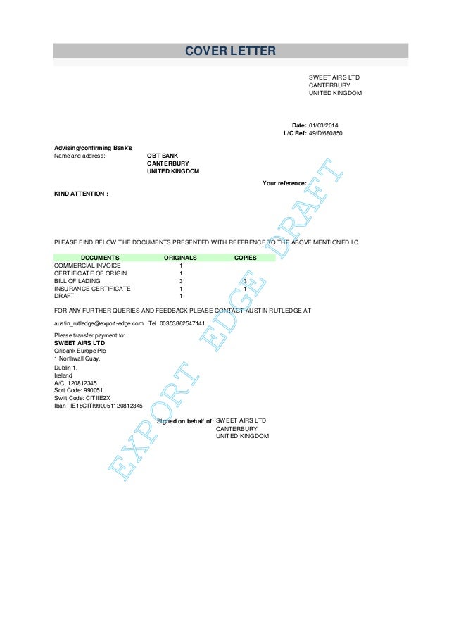 insurance cover letter