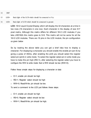Lcd interfacing | PDF