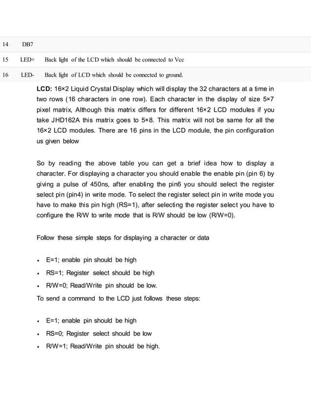 Lcd interfacing | PDF