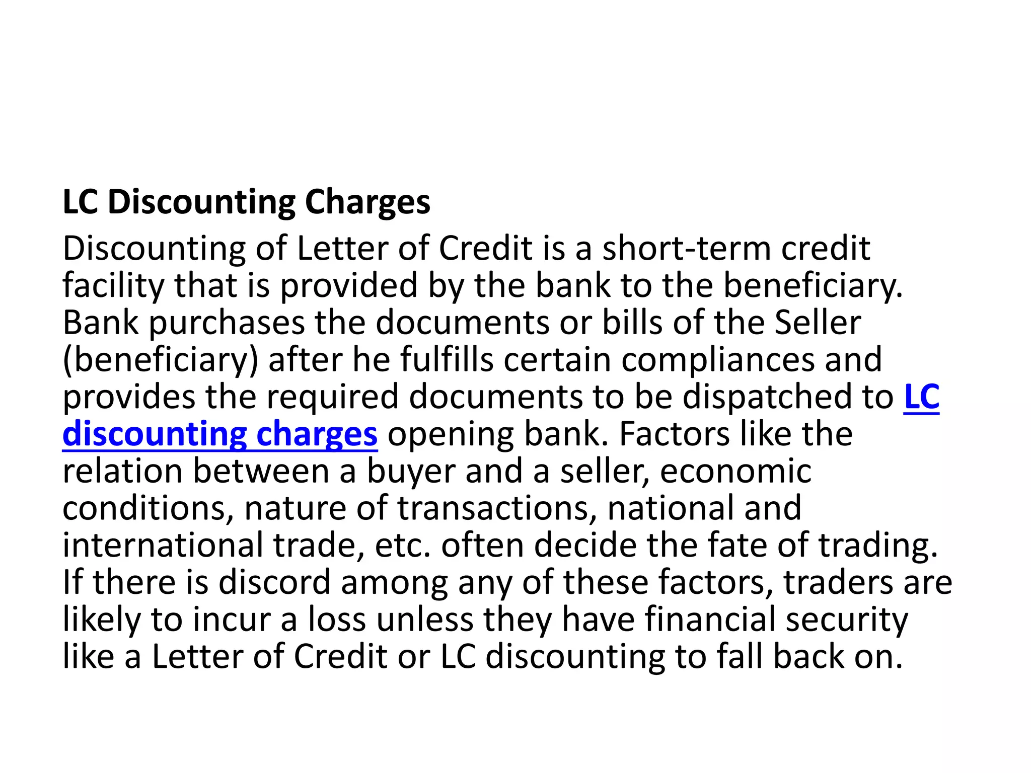 LC Discounting Charges PPT lc-discounting-charges-ppt