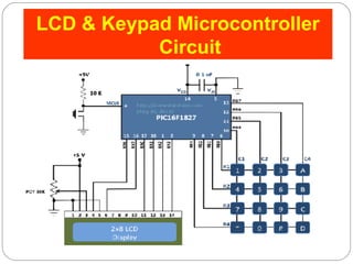 LCD & Keypad Microcontroller 
Circuit 
 