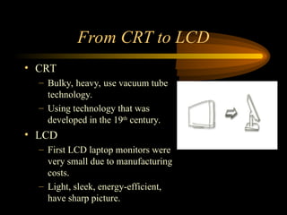 LCD Monitors lecture notes for computer .ppt