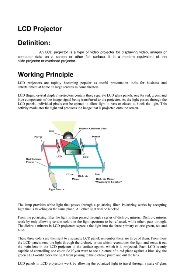 Lcd projector PDF