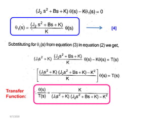 9/7/2020
[4]
Transfer
Function:
 