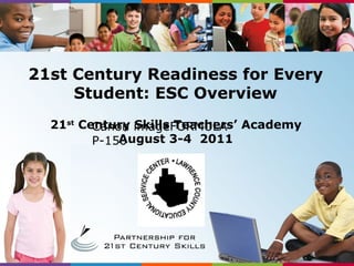 21 st  Century Skills Teachers’ Academy August 3-4  2011 21st Century Readiness for Every Student: ESC Overview Canon imageFORMULA P-150  