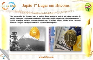 http://platinum.lcfhc.com
A China já é a maior sociedade sem dinheiro físico; agora, você pode sair sem dinheiro em cidades grandes, e
muitas empresas de pagamento terceirizadas [como a WeChat e a Alipay] estão se desenvolvendo
rapidamente", afirmou Wang. "O banco central está promovendo esse conceito de 'sair sem dinheiro vivo' e o
governo está fazendo um bom trabalho em orientar o e-commerce.
Tudo isso representa um desafio ao status do PBOC como banco central de ambos os reinos físicos e
digitais. Então, se você não pode vencê-los, junte-se a eles.
 
