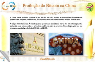 http://platinum.lcfhc.com
As compras sem dinheiro já representam 60% do total no país.
Em mercados maduros, como o do Reino Unido, o índice também é alto (55%), mas o que chama a atenção na
China é o fato de o país estar pulando do dinheiro físico para os meios digitais sem passar pelo cartão de
crédito ou de débito. Em 2016, por exemplo, o volume de pagamentos feitos com o smartphone chegou a 5,5
trilhões de dólares.
A mudança é impulsionada por um aumento de 31% no PIB per capita, para 6 500 dólares, e de 30% na taxa
de uso da internet, para 50 em cada 100 chineses, nos últimos sete anos.
 