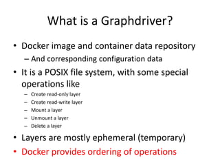LCFS - Storage Driver for Docker | PPTX