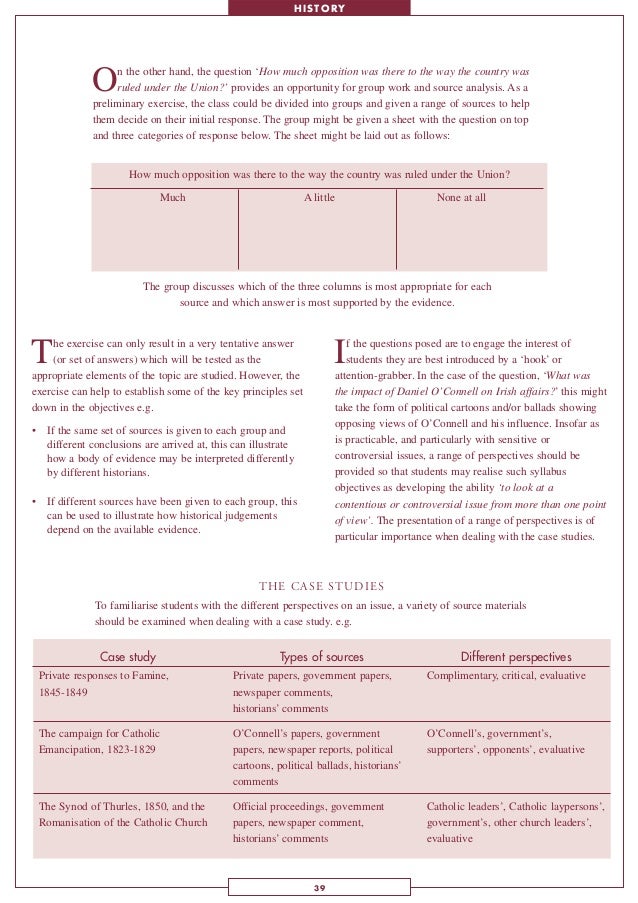 Lc history guidelines for teachers