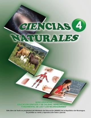 Este Libro de Texto es propiedad del Ministerio de Educación (MINED) de la República de Nicaragua.
Se prohíbe su venta y reproducción total o parcial.
 
