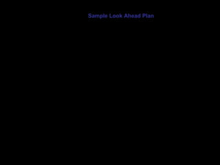 Sample Look Ahead Plan 