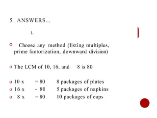 LCM, stands, for, Least Common Multiple. | PPTX