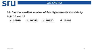LCM and HCF.pptx problems and didferent models | PPTX