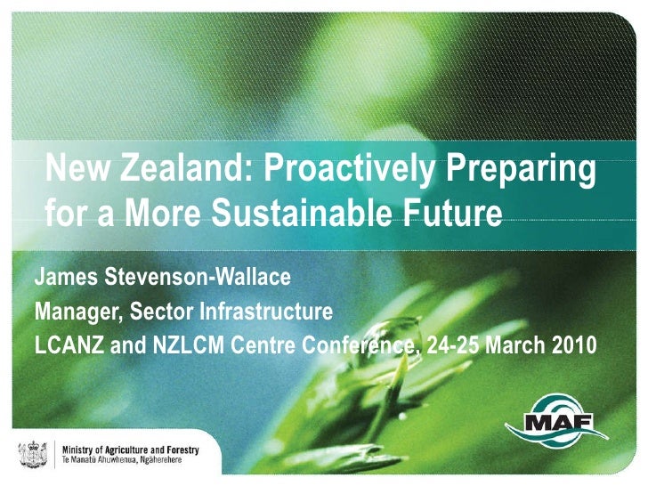 New Zealand Proactively Preparing for a More Sustainable Future