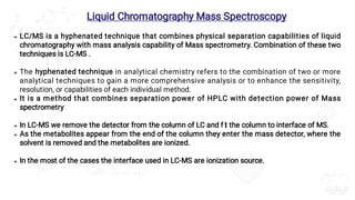 LCMS Final.pdf liquid chromatography and mass spectrometry | PDF