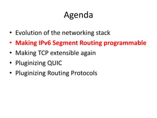 Making our networking stack truly extensible | PPTX