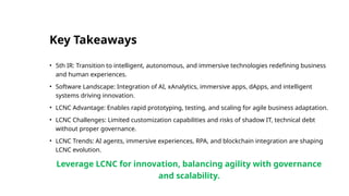 LowCode, NoCode Keynote Presentation at AP Digital Technology Summit ...