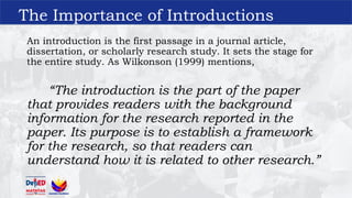 Introduction And Rationale LCNHS_CROSSING_RESEARCH.pptxINTRODUCTION TO RESEARCH: WRITING AN ACTION ...