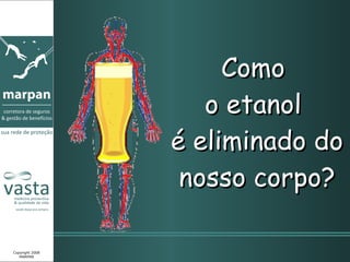Como  o etanol  é eliminado do nosso corpo? Copyright 2008 MARPAN 