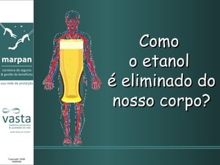Como  o etanol  é eliminado do nosso corpo? Copyright 2008 MARPAN 