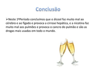 O hábito de fumar cigarros é a causa principal em 90 % dos casos de cancro do pulmão. O cancro do pulmão aumentou nas mulheres devido ao costume mais difundido de fumar cigarros. Quanto mais cigarros se fumam, maior é o risco de se contrair o cancro do pulmão.CigarrosO cigarro é uma pequena porção de tabaco seco e picado, enrolado em papel fino ou em palha de milho para se fumar, sendo que o primeiro é industrializado e o segundo, manufacturado.
