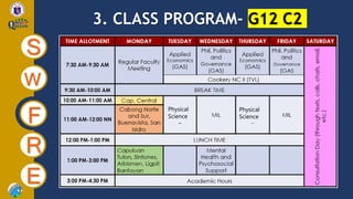 3. CLASS PROGRAM- G12 C2
S
W
F
R
E
Physical
Science
Physical
Science
 