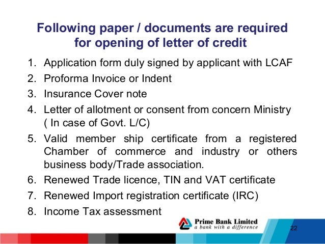 letter of credit application format