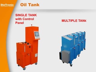 Oil Tank 
SINGLE TANK 
with Control 
Panel 
MULTIPLE TANK 
 
