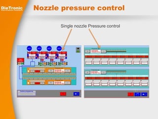Nozzle pressure control 
Single nozzle Pressure control 
 