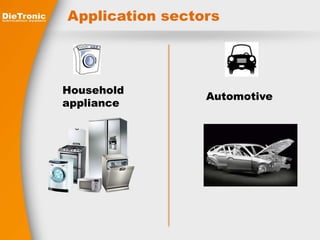 Application sectors 
Household 
appliance 
Automotive 
 
