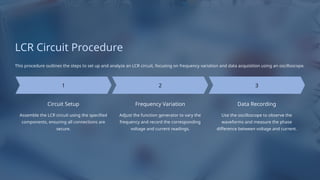 LCR Circuit Study Overview.pptx introduction | PPTX