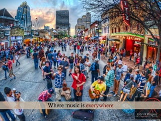 https://www.ﬂickr.com/photos/visualistimages/6986217869/in/faves-130321530@N08/
Where music is everywhere
 