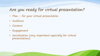virtual presentation | PPT