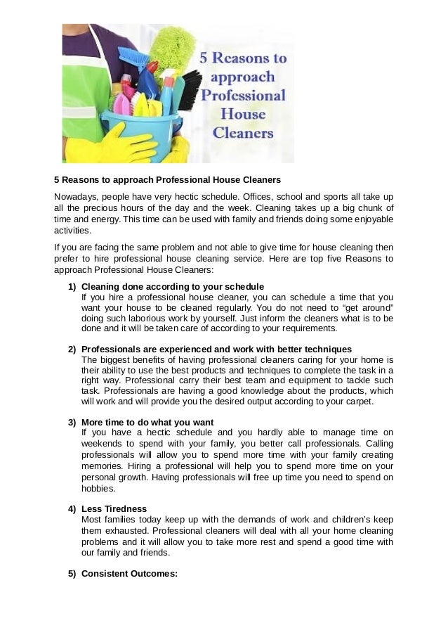 professional house cleaning products