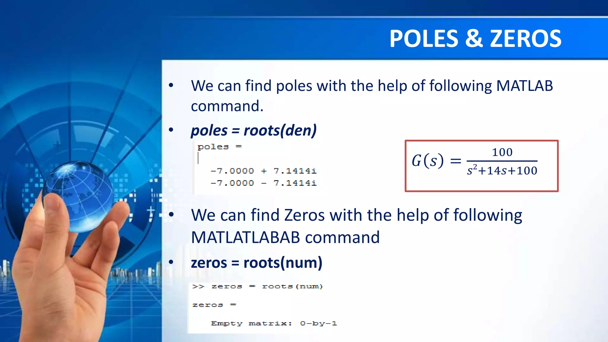 Control System toolbox in Matlab | PPTX