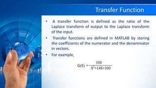 Control System toolbox in Matlab | PPTX