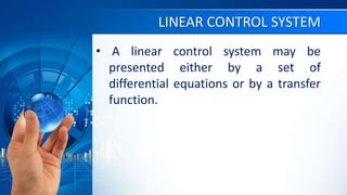 Control System toolbox in Matlab | PPTX