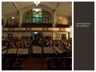 Looking out on the audience