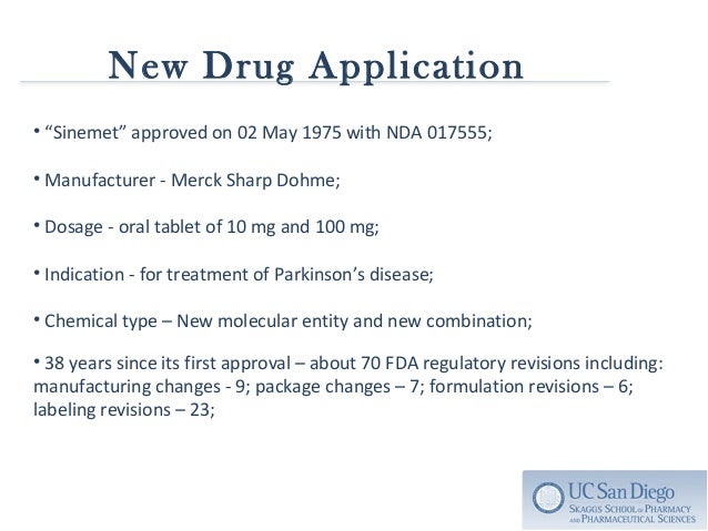 Sinemet medication manufacturer