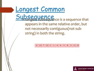 Longest Common Subsequence | PPT