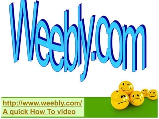 http://www.weebly.com/ 
A quick How To video 
 