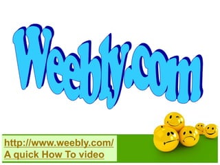 http://www.weebly.com/
A quick How To video
 