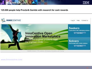 125.000 people help Proctor& Gamble with research for cash rewards www.Innocentive.com   